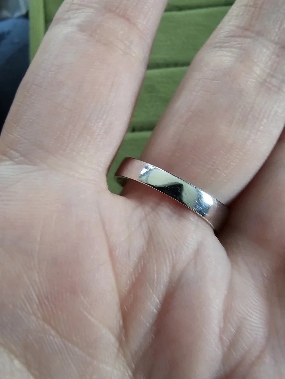 Vintage Silver Plated Ring Size 10